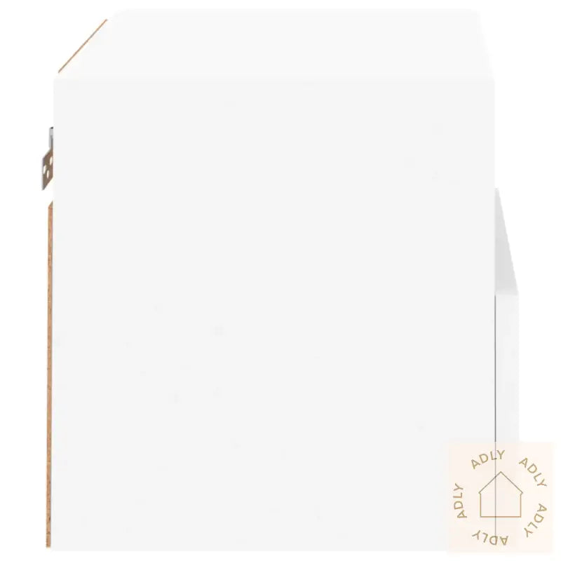 Veggmonterte Tv-Benker 2 Stk Hvit 40X30X30 Cm Konstruert Tre