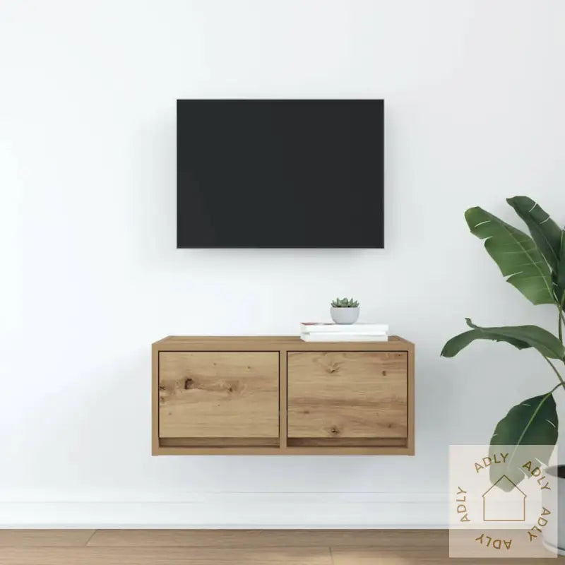 Tv-Benk Artisan Eik 60X31X25,5 Cm Konstruert Tre