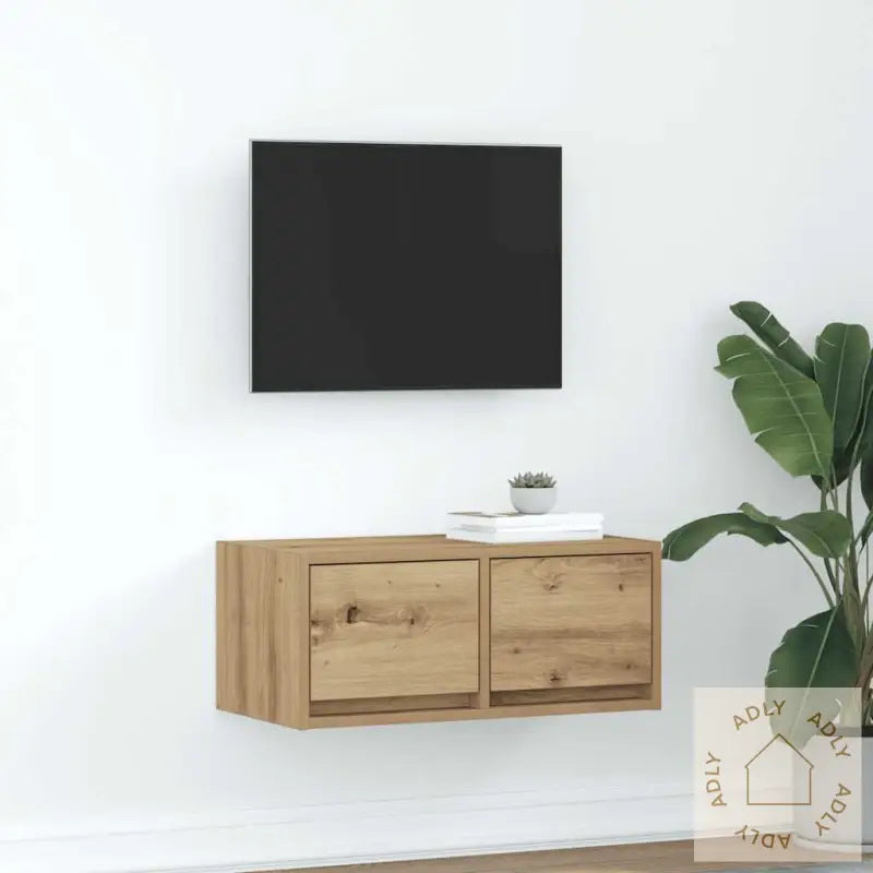 Tv-Benk Artisan Eik 60X31X25,5 Cm Konstruert Tre