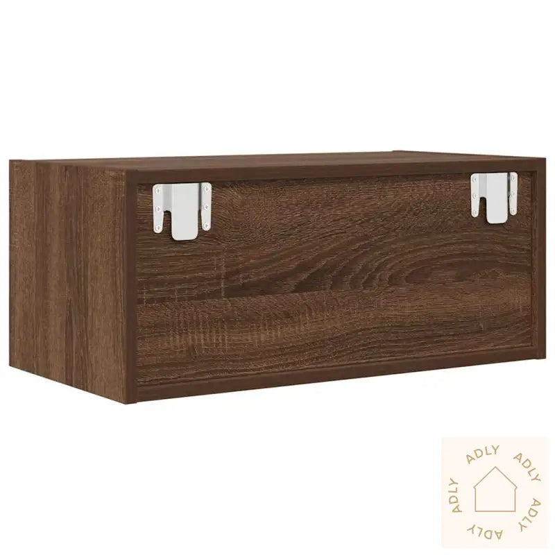 Tv-Benker 2 Stk Brun Eik 60X31X25,5 Cm Konstruert Tre