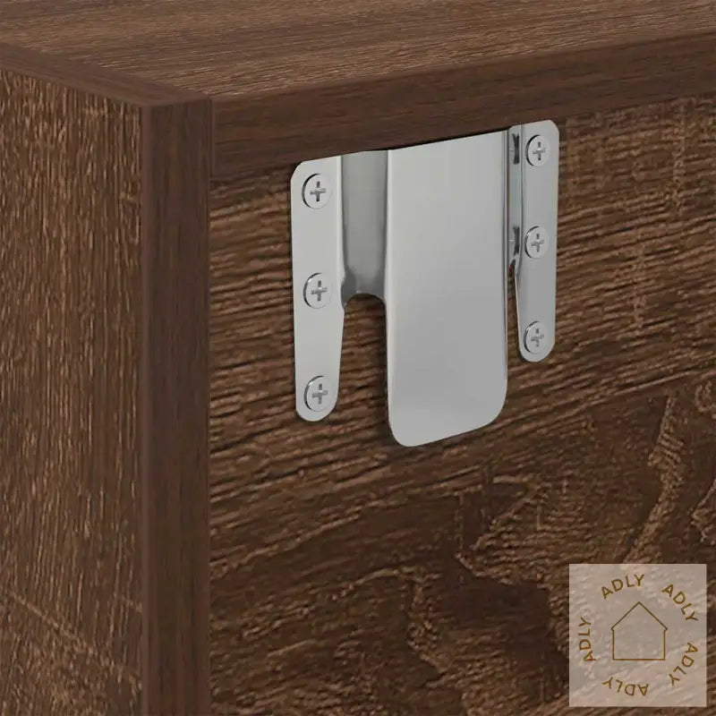 Tv-Benker 2 Stk Brun Eik 60X31X25,5 Cm Konstruert Tre