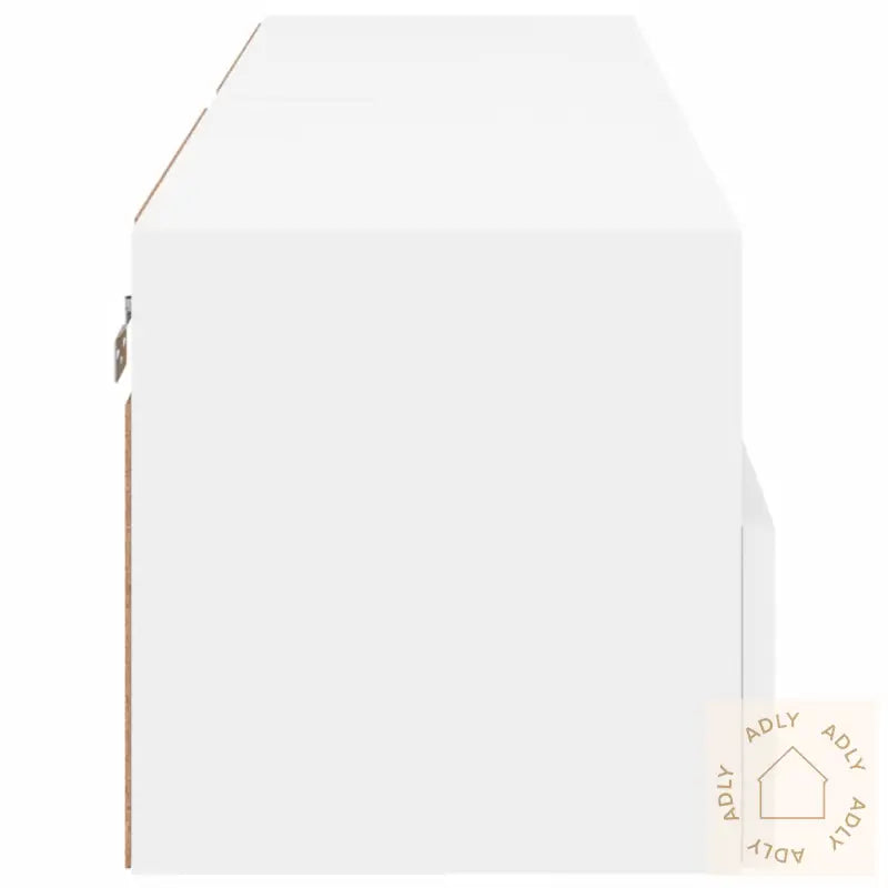 Veggmonterte Tv-Benker 2 Stk Hvit 60X30X30 Cm Konstruert Tre