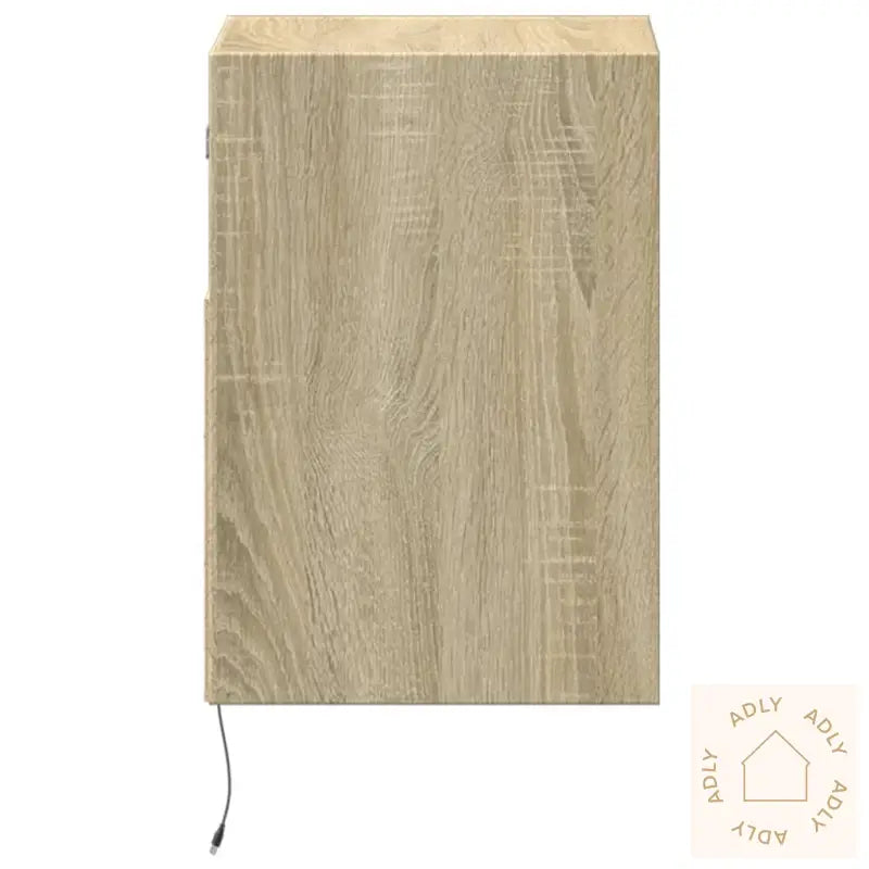 Vegghengte Tv-Benker Med Led 2 Stk Sonoma Eik 41X31X45 Cm