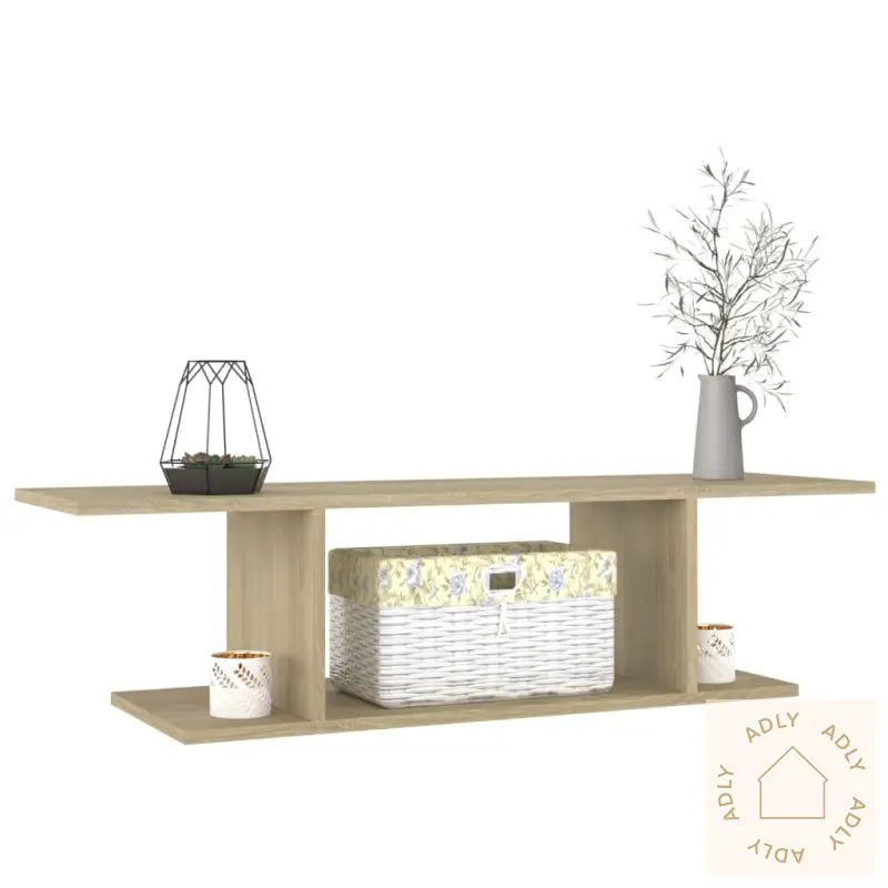 Vegghengt Tv-Benk Sonoma Eik 103X30X26,5 Cm