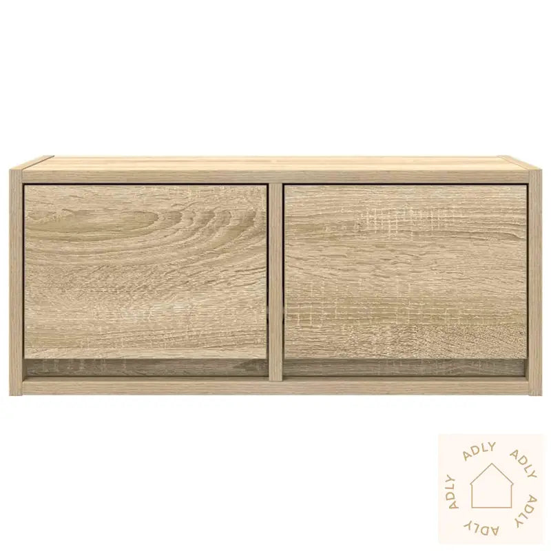 Tv-Benker 2 Stk Sonoma Eik 60X31X25,5 Cm Konstruert Tre
