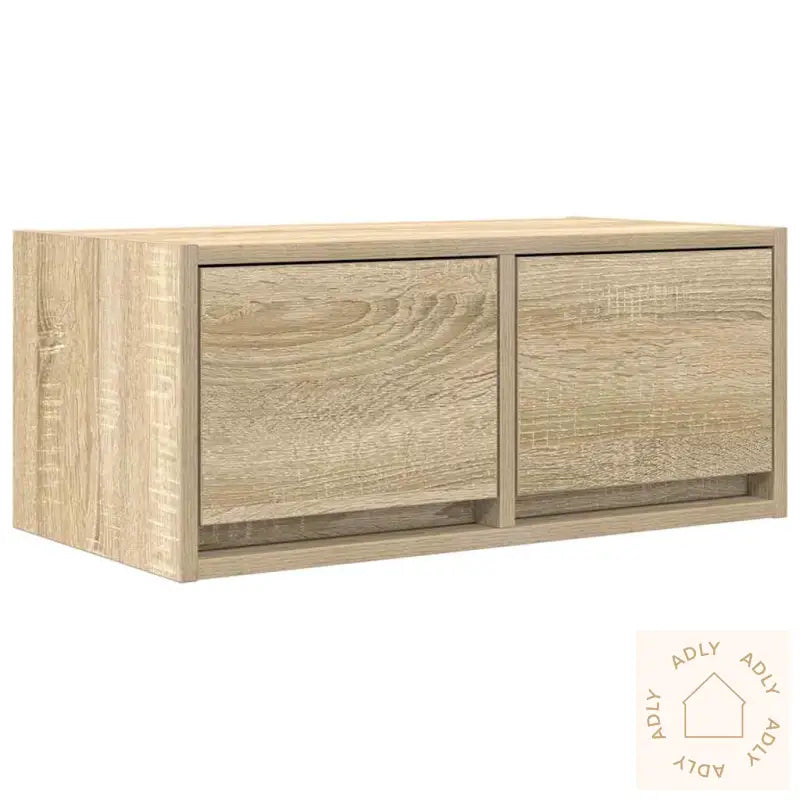 Tv-Benker 2 Stk Sonoma Eik 60X31X25,5 Cm Konstruert Tre