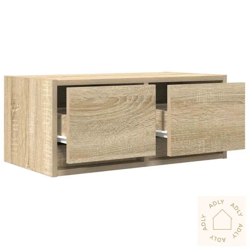 Tv-Benker 2 Stk Sonoma Eik 60X31X25,5 Cm Konstruert Tre