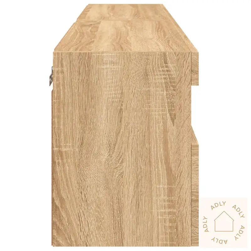 Vegghengte Tv-Benker Med Led 2 Stk Sonoma Eik 60X30X40 Cm