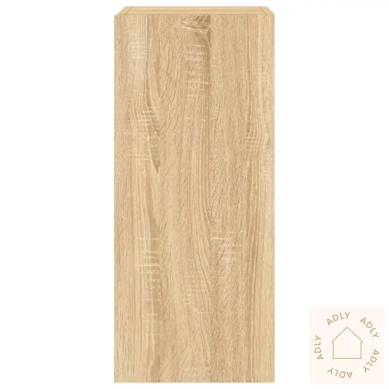 Vegghengte Tv-Benker Med Led 2 Stk Sonoma Eik 30,5X35X70 Cm