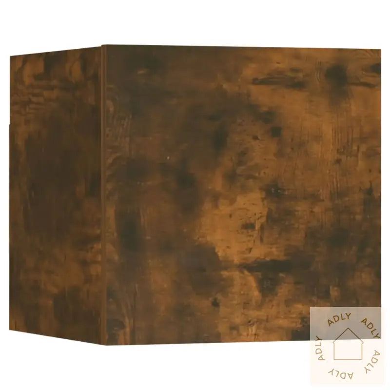 Vegghengte Tv-Benker 8 Stk Røkt Eik 30,5X30X30 Cm