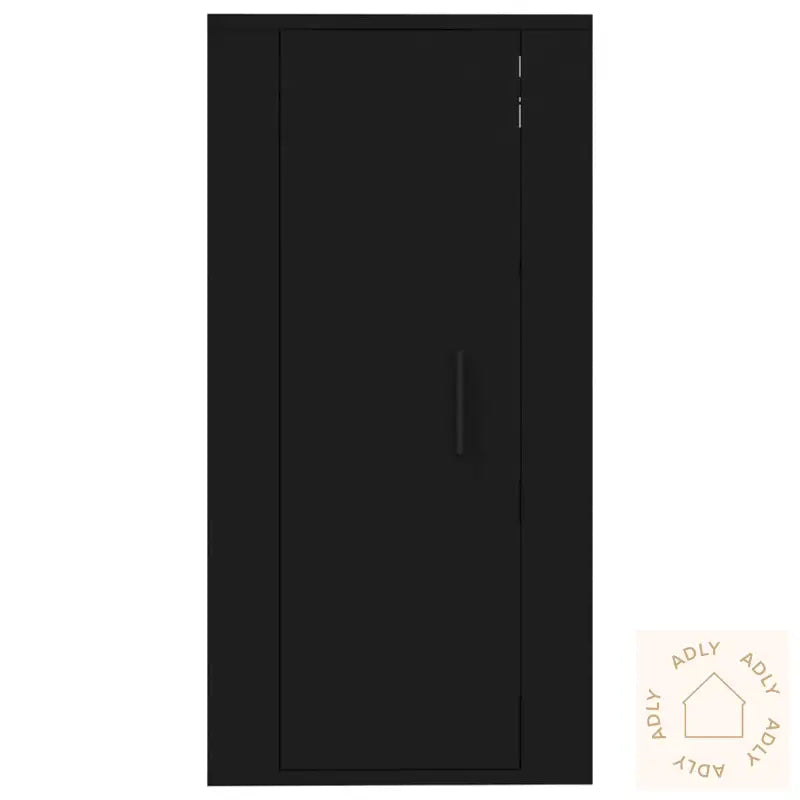 Vegghengt Tv-Benk Sort 40X34,5X80 Cm