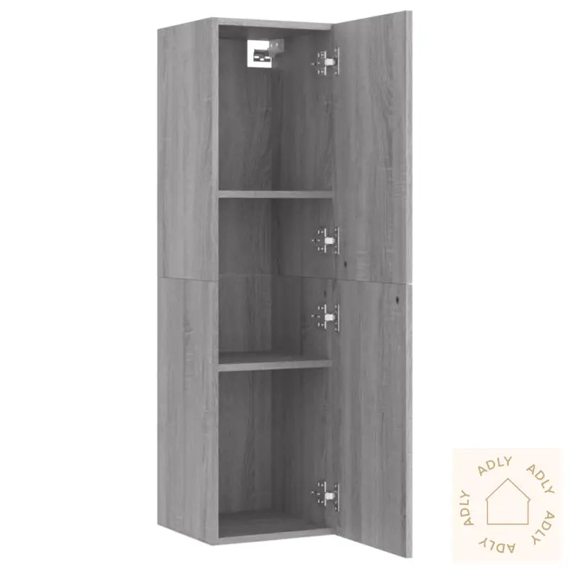 Vegghengt Tv-Benk Grå Sonoma 30,5X30X110 Cm