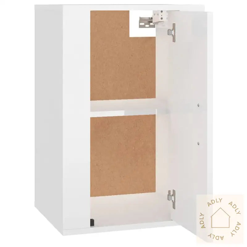 Vegghengte Tv-Benker 2 Stk Høyglans Hvit 40X34,5X60 Cm