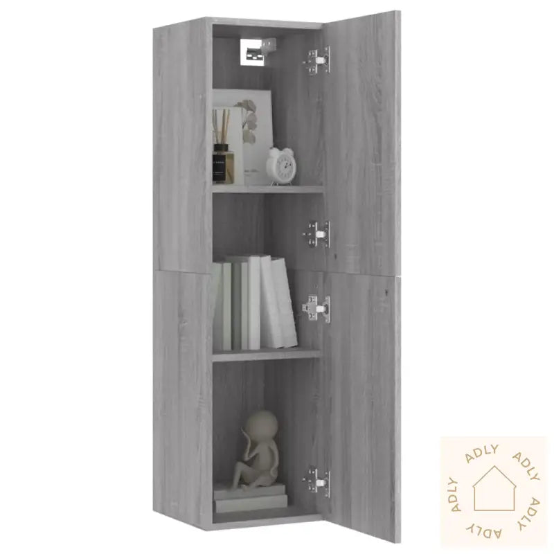 Vegghengt Tv-Benk Grå Sonoma 30,5X30X110 Cm