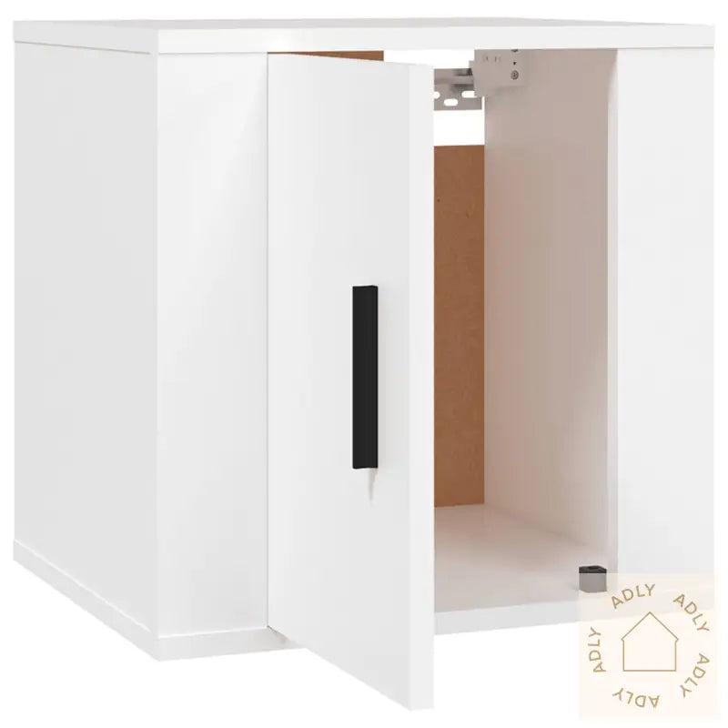 Vegghengte Tv-Benker 2 Stk Hvit 40X34,5X40 Cm