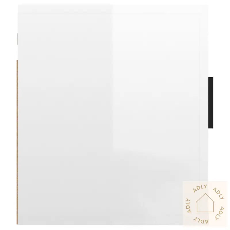 Vegghengt Tv-Benk Høyglans Hvit 40X34,5X40 Cm