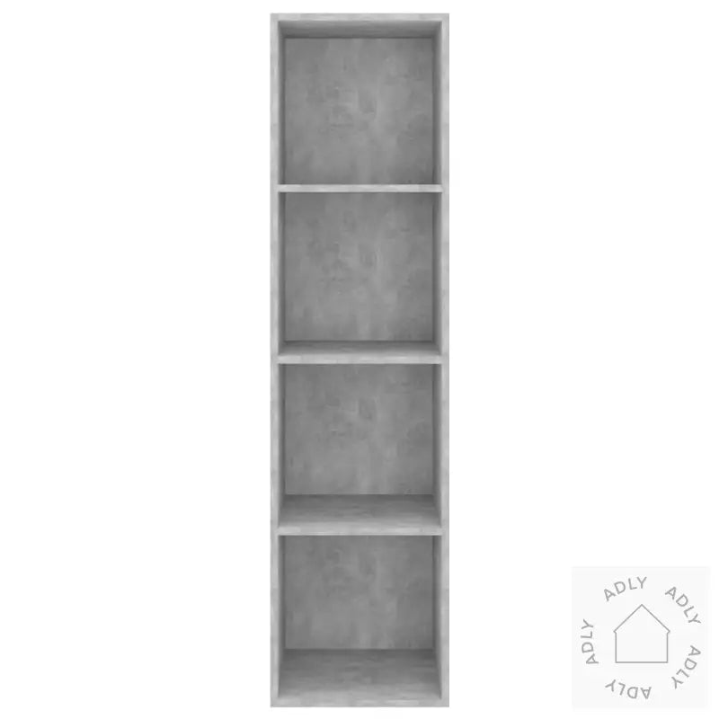 Vegghengt Tv-Benk Betonggrå 37X37X142,5 Cm Konstruert Tre