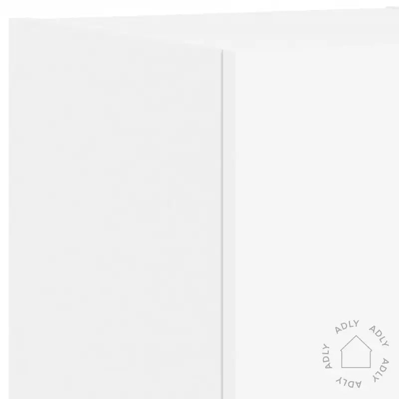 Vegghengte Tv-Benker Med Led 4 Stk Hvit