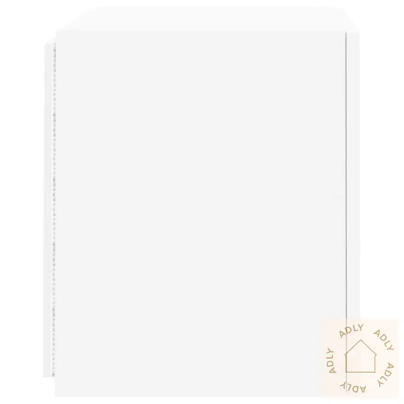 Vegghengte Tv-Benker Med Led 2 Stk Hvit 40,5X35X40 Cm