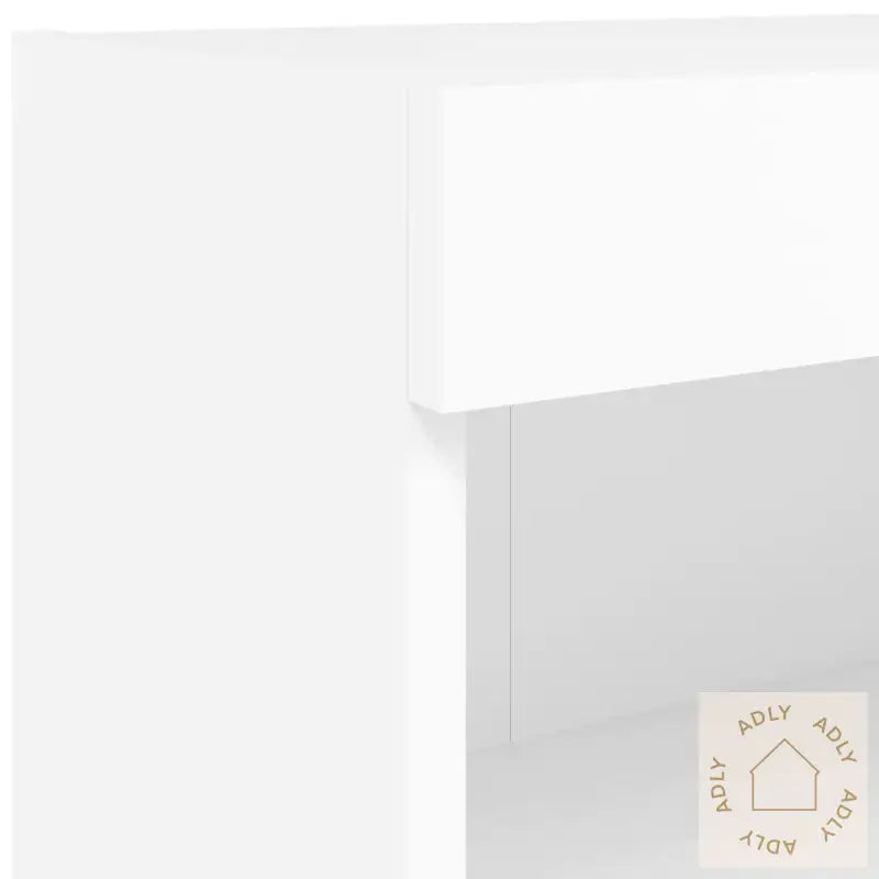 Vegghengte Tv-Benker Med Led 2 Stk Hvit 60X30X40 Cm