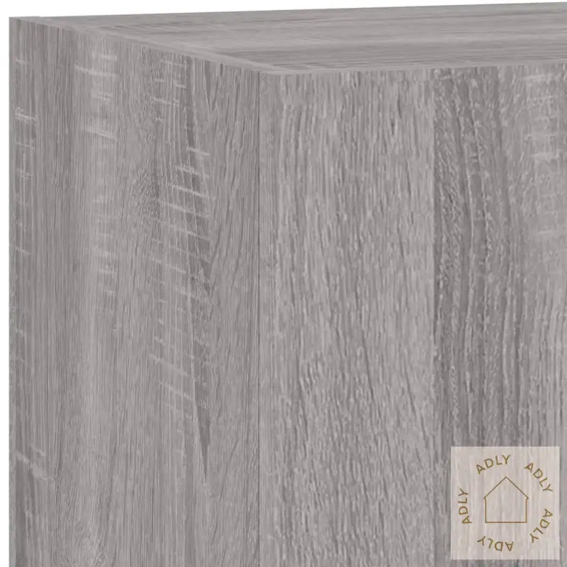 Tv-Benker Med Led-Lys 2 Stk Grå Sonoma 80X35X31 Cm