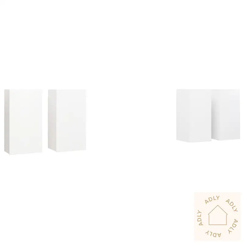 Tv-Benker 4 Stk Hvit 30,5X30X60 Cm Konstruert Tre