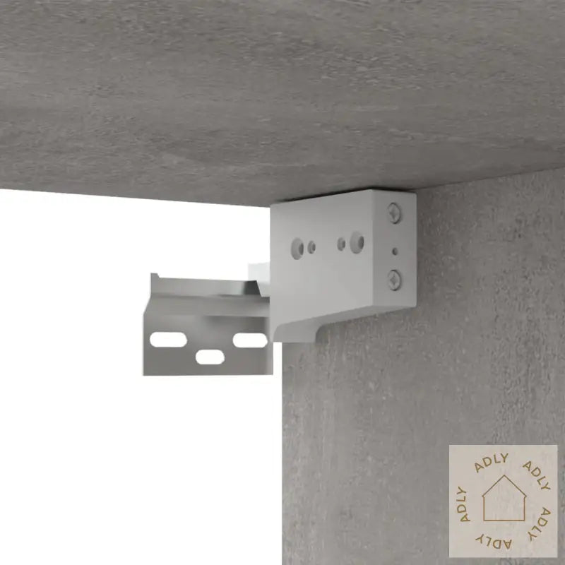 Tv-Benksett 7 Deler Betonggrå Konstruert Tre