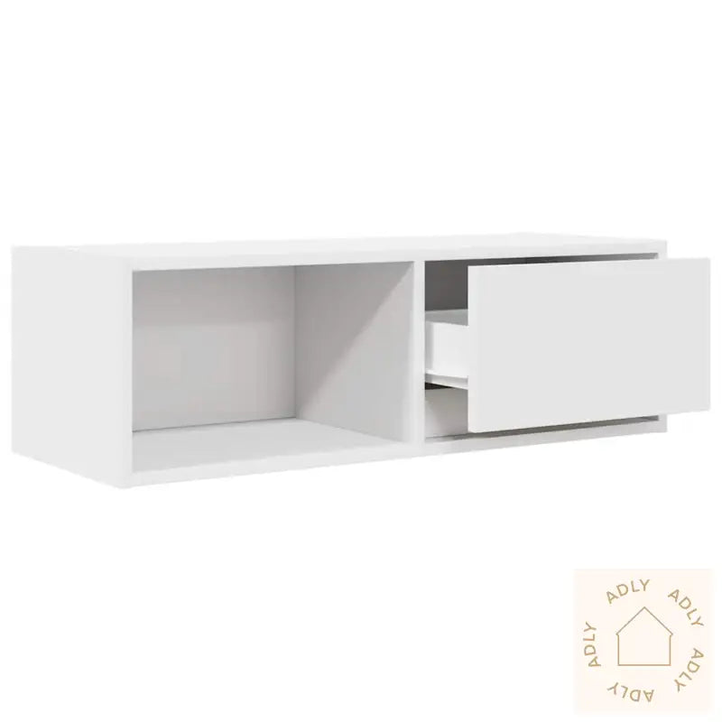 Tv-Benker 2 Stk Hvit 80X31X25,5 Cm Konstruert Tre