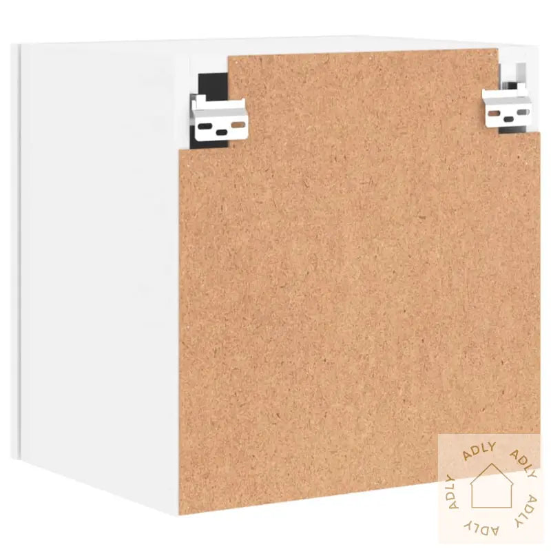 Vegghengte Tv-Benker 2 Stk Hvit 40,5X30X40 Cm Konstruert Tre