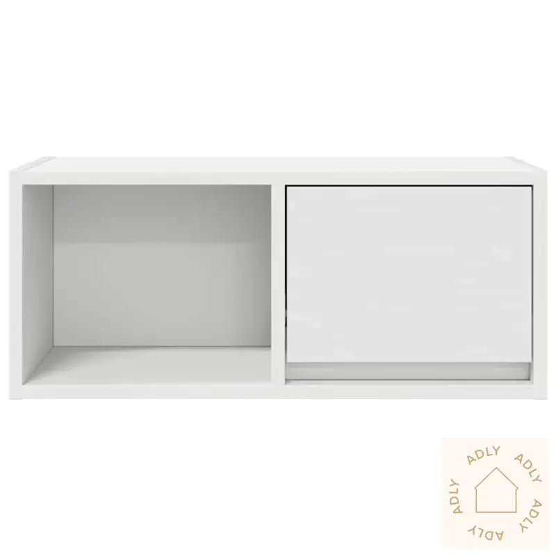 Tv-Benk Hvit 60X31X25,5 Cm Konstruert Tre