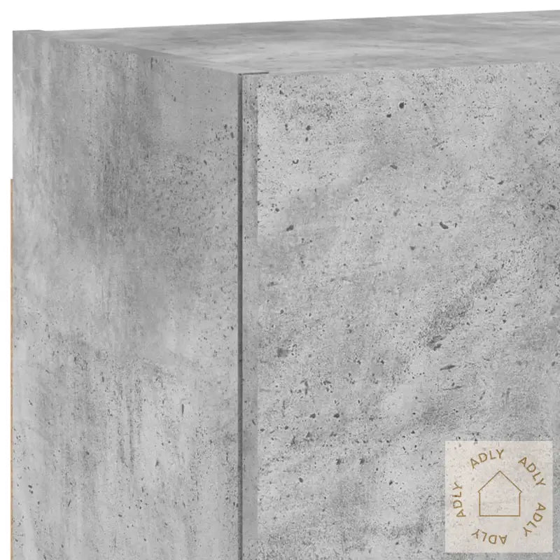 Vegghengte Tv-Benker 2 Stk Betonggrå 40,5X30X40 Konstruert Tre