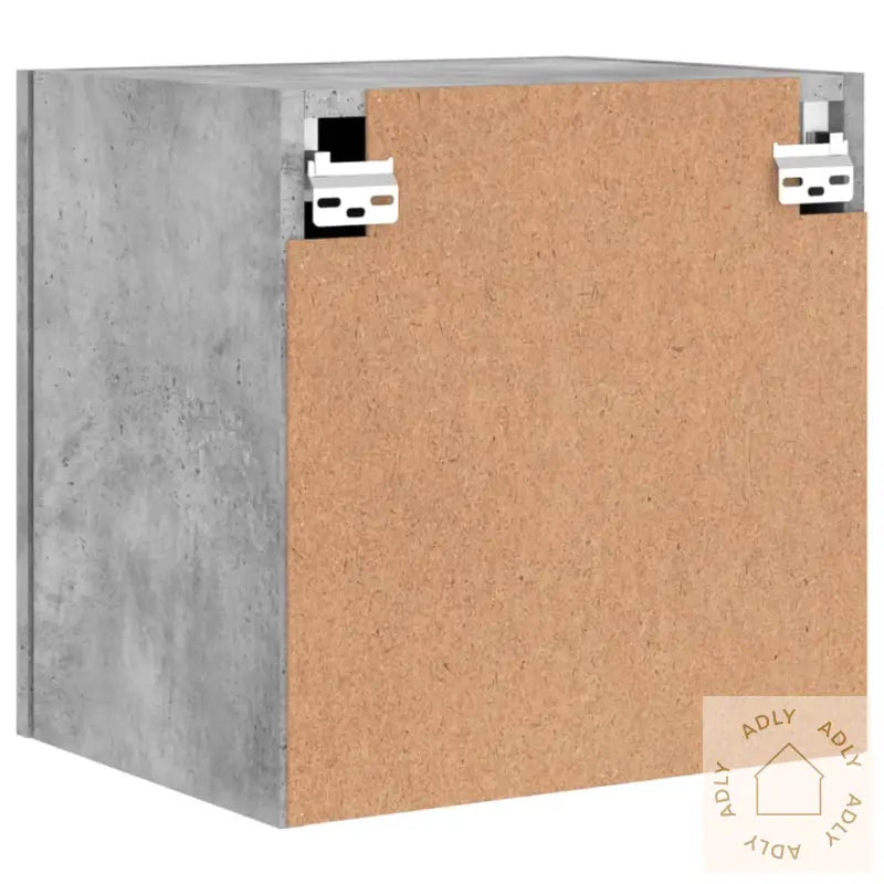 Vegghengte Tv-Benker 2 Stk Betonggrå 40,5X30X40 Konstruert Tre