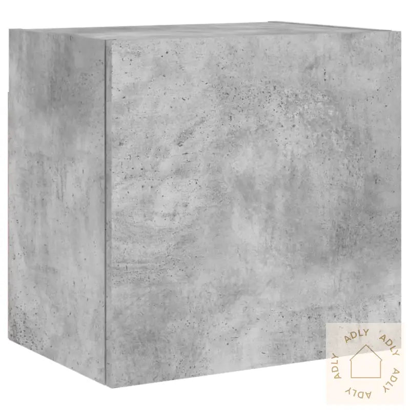 Vegghengte Tv-Benker 2 Stk Betonggrå 40,5X30X40 Konstruert Tre