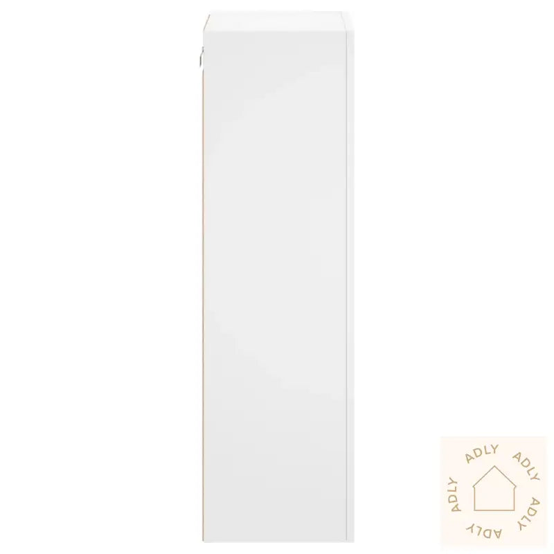 Vegghengt Tv-Benk Hvit 40,5X30X102 Cm Konstruert Tre