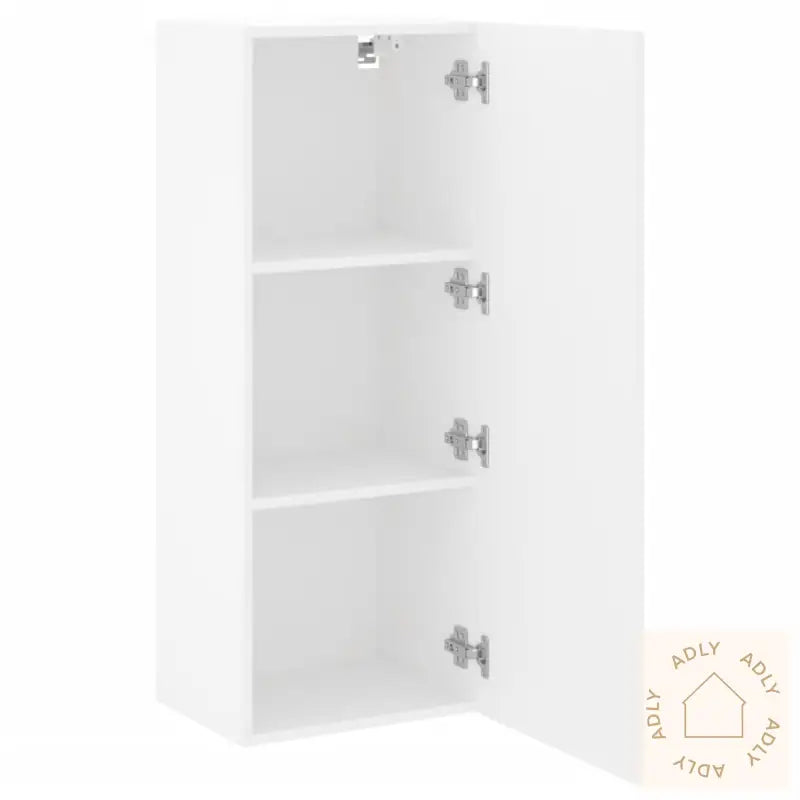 Vegghengt Tv-Benk Hvit 40,5X30X102 Cm Konstruert Tre