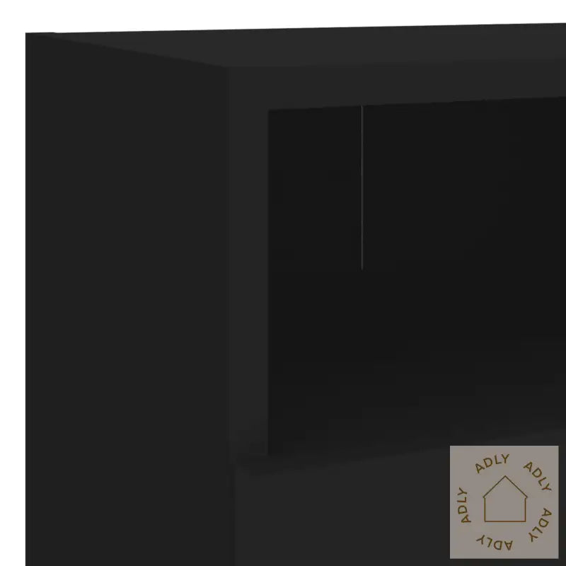 Veggmonterte Tv-Benker 2 Stk Svart 40X30X30 Cm Konstruert Tre