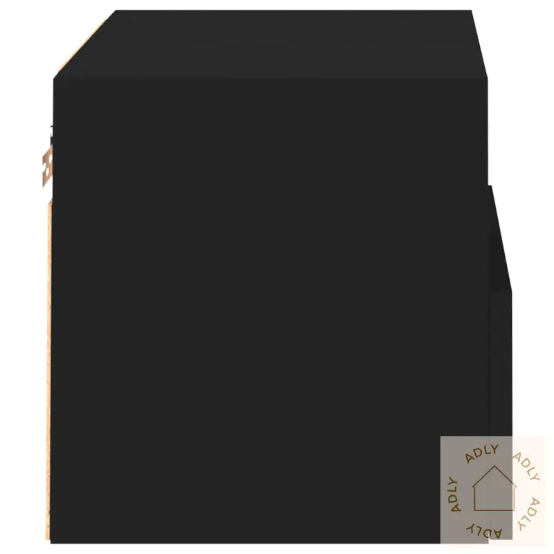 Veggmonterte Tv-Benker 2 Stk Svart 40X30X30 Cm Konstruert Tre