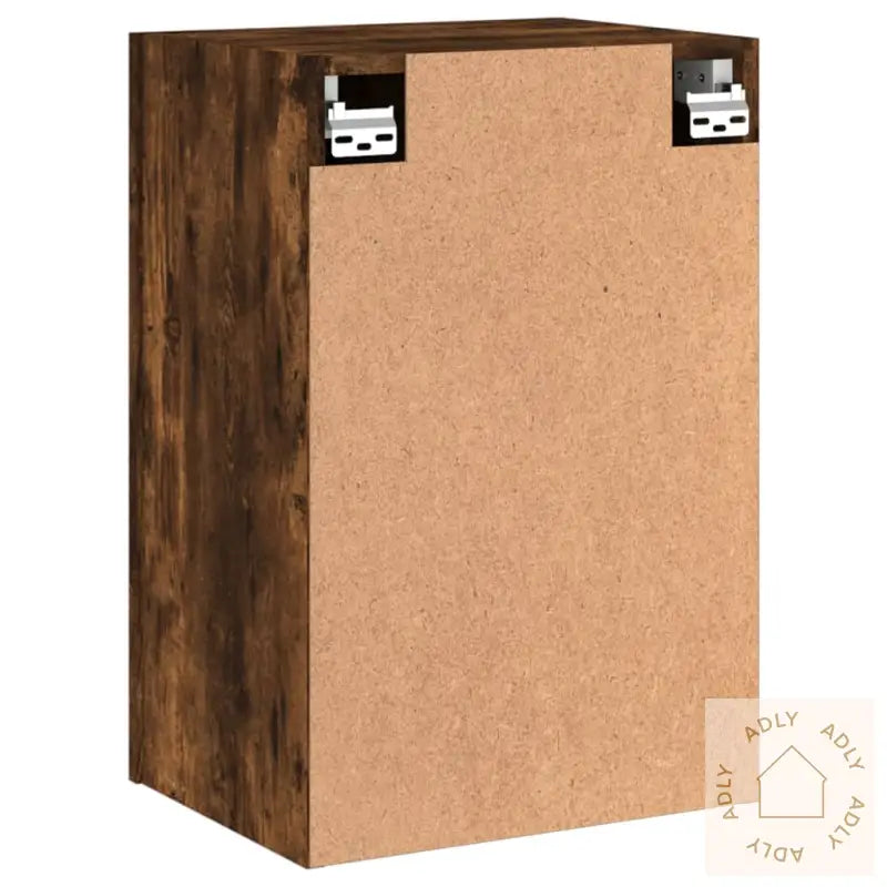 Vegghengte Tv-Benker 2 Stk Røkt Eik 40,5X30X60Cm Konstruert Tre