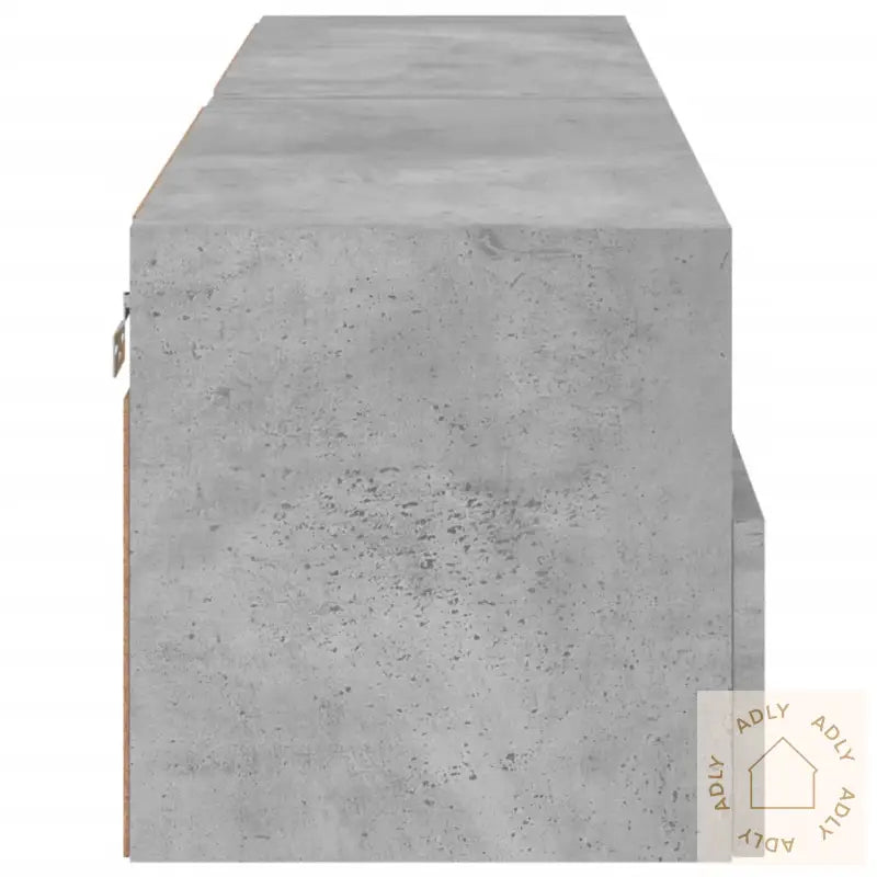 Vegghengte Tv-Benker 2 Stk Betonggrå 60X30X30 Cm Konstruert Tre