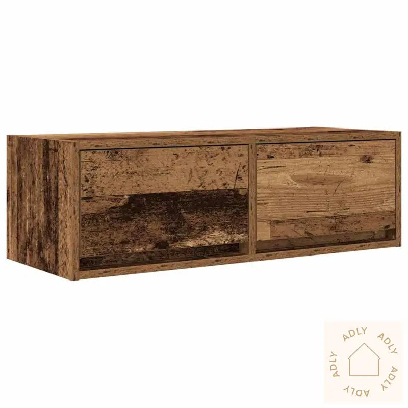 Tv-Benker 2 Stk Gammelt Tre 80X31X25,5 Cm Konstruert Tre