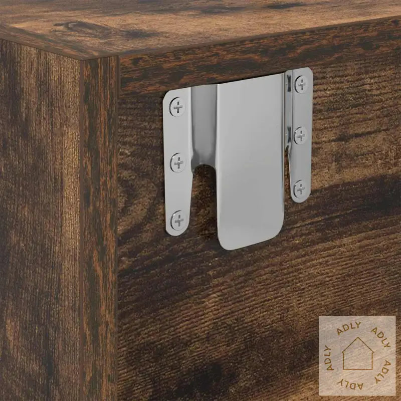 Tv-Benk Røkt Eik 100X31X25,5 Cm Konstruert Tre