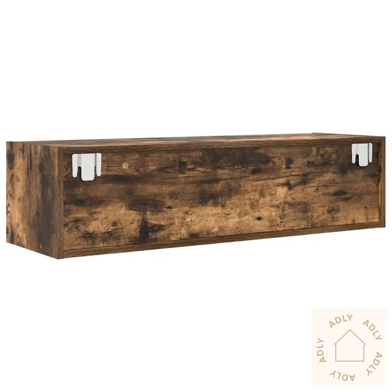 Tv-Benk Røkt Eik 100X31X25,5 Cm Konstruert Tre
