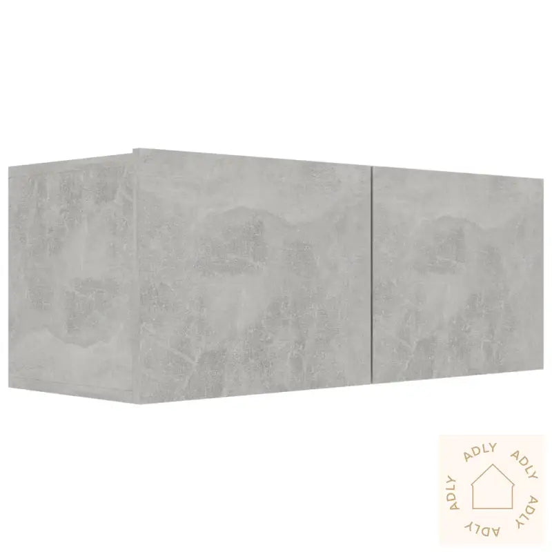 Tv-Benksett 5 Deler Betonggrå Konstruert Tre