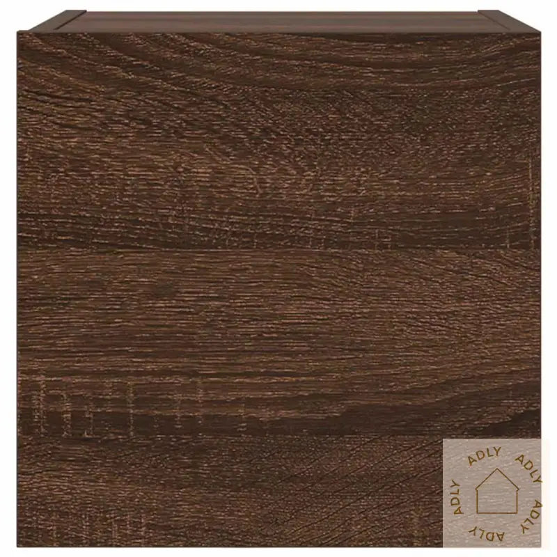 Vegghengt Tv-Benk Brun Eik 30,5X30X30 Cm