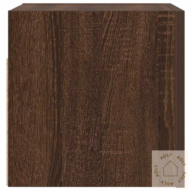 Vegghengt Tv-Benk Brun Eik 30,5X30X30 Cm