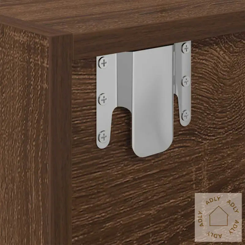 Tv-Benk Brun Eik 60X31X25,5 Cm Konstruert Tre