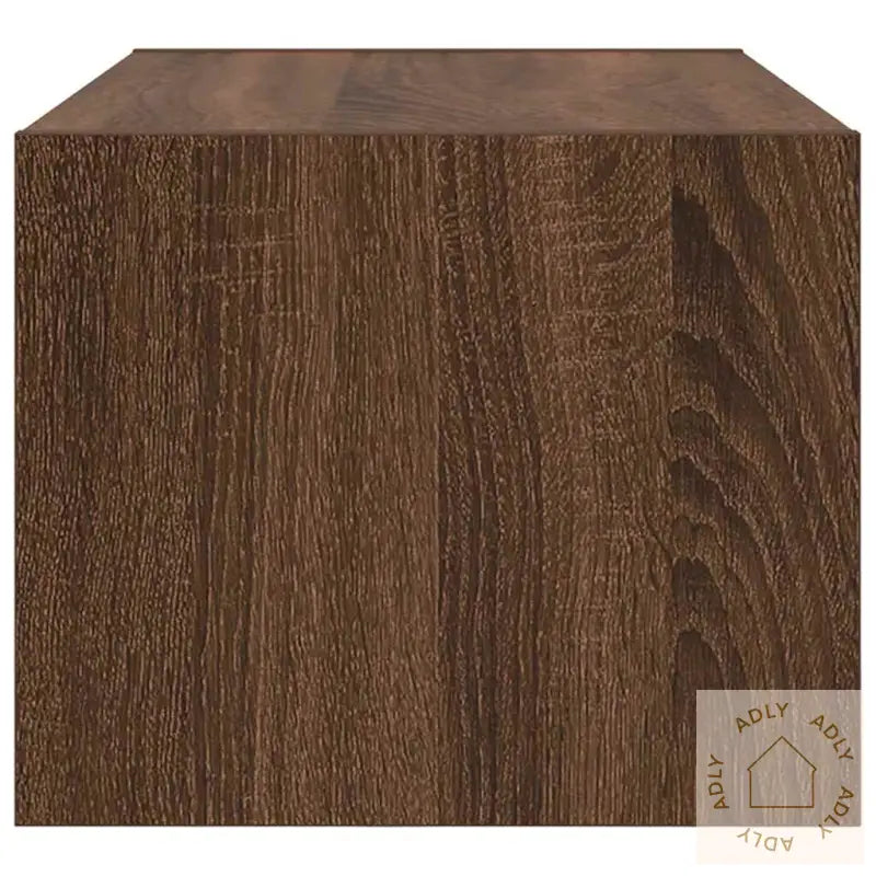 Tv-Benk Brun Eik 60X31X25,5 Cm Konstruert Tre