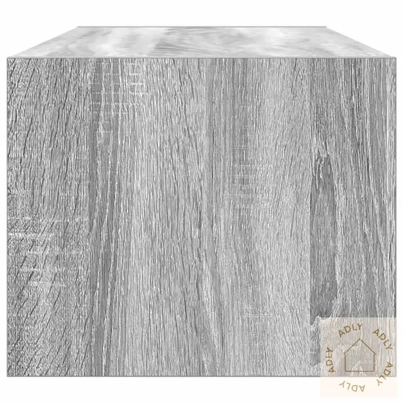 Tv-Benk Grå Sonoma 80X31X25,5 Cm Konstruert Tre