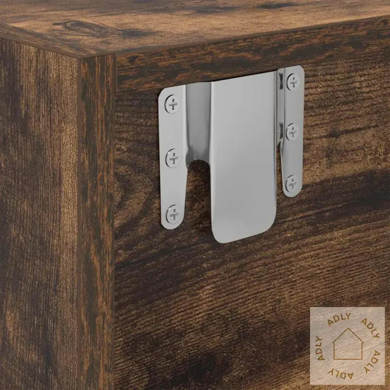 Tv-Benk Røkt Eik 60X31X25,5 Cm Konstruert Tre