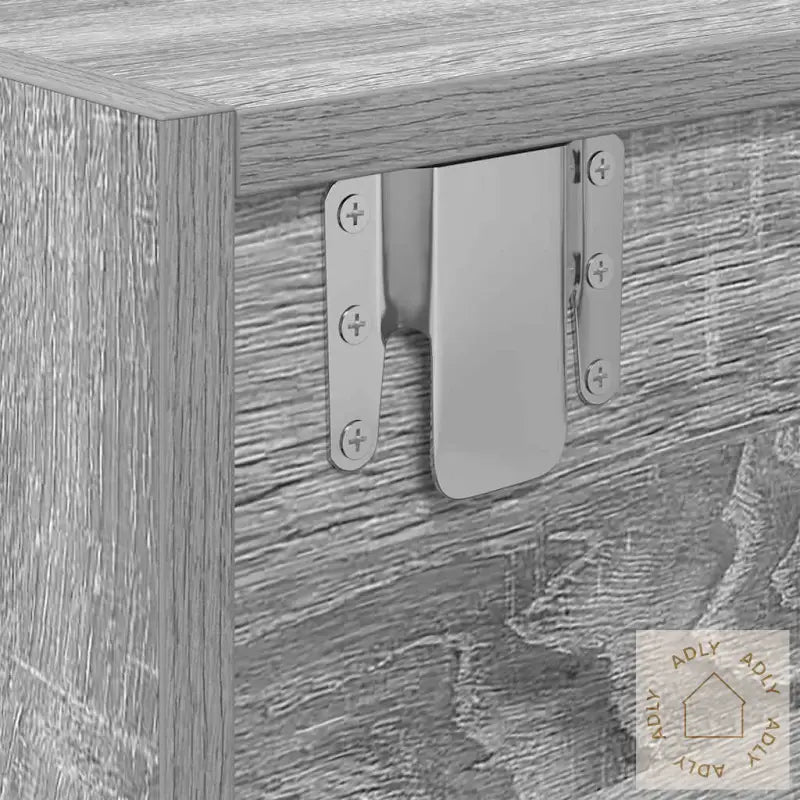 Tv-Benk Grå Sonoma 80X31X25,5 Cm Konstruert Tre